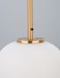 Preview: Nova Luce LATO Pendelleuchte E27 Gold 120x27cm dimmbar 9624063