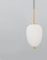 Preview: Nova Luce LATO Pendelleuchte E14 Gold-Weiss 120x15,8cm dimmbar 9624066