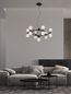 Preview: Nova Luce BELINDA LED Pendelleuchte Schwarz 53W Warmweiss 120x89cm dimmbar 9695400