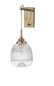 Preview: Nova Luce MOND Wandleuchte E14 Gold 18x27,5x40cm dimmbar 9738200