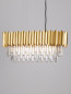 Preview: Nova Luce MAGNOLIA Pendelleuchte E14 5-fach Gold 70x25x120cm dimmbar 9824077