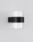 Preview: Nova Luce DARF LED Wandleuchte Schwarz 2x5W IP54 Warmweiss 9,5x10,5x13cm 9925666