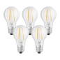 Mobile Preview: 5er-Pack OSRAM BASE E27 A Filament LED Lampe 6.5W 806Lm 2700K warmweiss wie 60W
