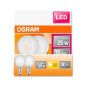 Mobile Preview: 2er Pack Osram LED Lampe Retrofit Classic P FR 2.5W warmweiss E14 4058075289673 wie 25W