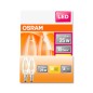 Mobile Preview: 2er Set Osram LED Kerze Filament Classic 2.5W warmweiss E14 4058075330498 wie 25W