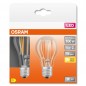 Mobile Preview: 2er Pack Osram LED Lampe Classic A 11W warmweiss E27 4058075605145 wie 100W