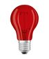 Mobile Preview: OSRAM STAR E27 A LED Lampe 1,6W 136Lm 3000K rot wie 15W