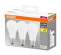 Preview: 3er-Pack OSRAM Base E27 LED Lampe 13W 1521Lm warmweiss wie 100W Glühbirne