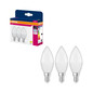 Preview: 3er-Pack OSRAM LED Kerze E14 Value Classic B matt B75 7W 1055lm Tageslichtweiss 6500K wie 75W 4099854545085