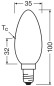 Preview: OSRAM LED Kerze E27 Value Classic B matt B25 2.8W 250lm Neutralweiss 4000K wie 25W 4099854545245