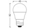 Preview: OSRAM LED Lampe E27 Value Classic P matt P60 6.5W 806lm Warmweiss 3000K wie 60W 4099854546983