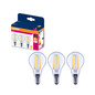 Preview: 3er-Pack OSRAM LED Lampe E14 Classic Filament P75 7.5W 1055lm Warmweiss 2700K wie 75W 4099854560866