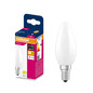 Preview: OSRAM LED Kerze E14 Classic Filament matt B25 1.8W 250lm Warmweiss 2700K wie 25W 4099854567803