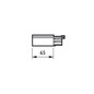 Preview: Philips Endeinspeisung Stromschiene DALI Square Track Schwarz ZCS750 5C6 EPSL BK XTSC612-2 8718696065570