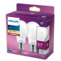Preview: 2er-Set Philips LED Birne Classic 7W warmweiss E27 8718699777678