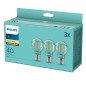 Preview: 3er-Set Philips LED Birne Classic 4.3W warmweiss E27 8718699777753