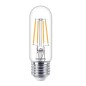 Preview: Philips schmale Filament LED Lampe E27 T30 4,5W 470lm warmweiss 2700K wie 40W