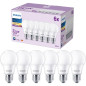 Preview: 6er Pack Philips Lampe LED E27 matt 8W 806lm 2700K warmweiss 8719514452442