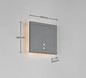 Preview: Reality R23056242 Fortaleza LED Wandleuchte 2W Anthrazit IP54 warmweiss