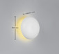 Preview: Reality R24431131 Davey LED Wandleuchte 1,5W ⌀15,5cm Weiß Matt warmweiss Touch
