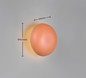 Preview: Reality R24431140 Davey LED Wandleuchte 1,5W ⌀15,5cm Apricot warmweiss Touch