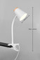 Preview: Reality R25831101 Pongo LED Klemmleuchte 4,5W Weiß warmweiss