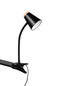 Preview: Reality R25831102 Pongo LED Klemmleuchte 4,5W Schwarz warmweiss