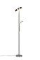 Preview: Reality R45741107 Palermo LED Stehleuchte 5W ⌀28cm dimmbar Nickel Matt CCT einstellbare Lichtfarbe