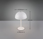 Preview: Reality R54891131 Munoz LED Tischleuchte 1,3W ⌀13cm Weiß Matt warmweiss Touch