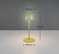 Preview: Reality R55601115 Ortiz LED Tischleuchte 2W ⌀9cm dimmbar Grün IP44 warmweiss