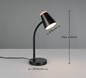 Preview: Reality R55831102 Pongo LED Tischleuchte 4,5W Schwarz warmweiss