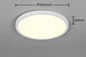 Preview: Reality R65891931 Draco LED Deckenleuchte 30W ⌀40cm dimmbar Weiß Matt CCT einstellbare Lichtfarbe