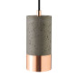 Preview: SIGOR Pendelleuchte Concrete dunkel 1flg. kupferfarben E27 Hängeleuchte