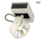 Preview: SLV 1000128 KALU LED 1 Wand- und Deckenleuchte weiss schwarz 3000K 60°