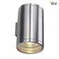 Preview: SLV 1000334 ROX WALL OUT UP DOWN QPAR11 Outdoor Wandleuchte alu gebürstet max. 2x50W IP44