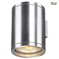Preview: SLV 1000334 ROX WALL OUT UP DOWN QPAR11 Outdoor Wandleuchte alu gebürstet max. 2x50W IP44