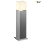 Preview: SLV 1000345 SQUARE POLE 60 E27 Outdoor Stehleuchte Edelstahl max. 20W IP44