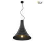 Preview: SLV 1000433 BATO 45 PD Indoor Pendelleuchte schwarz E27 max. 60W