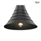 Preview: SLV 1000433 BATO 45 PD Indoor Pendelleuchte schwarz E27 max. 60W