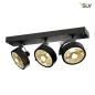 Preview: SLV 1000704 KALU 3 QPAR111 Wand- und Deckenleuchte schwarz max. 75W