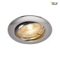 Preview: SLV 1000719 PIKA QPAR51 Deckeneinbauleuchte schwenkbar chrom max. 50W