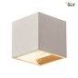 Preview: SLV 1000910 SOLID CUBE Wandleuchte QT14 grau max. 25W