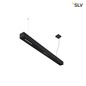Preview: SLV 1000933 Q-LINE PD LED Indoor Pendelleuchte 1m BAP schwarz 4000K