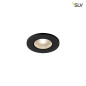Preview: SLV 1001015 KAMUELA ECO LED Fire-rated Deckeneinbauleuchte schwarz 3000K 38° dimmbar IP65
