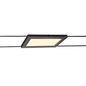 Preview: SLV 1002864 PLYTTA rectangular, Seilleuchte für TENSEO Niedervolt-Seilsystem, 2700K schwarz