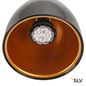 Preview: SLV 1002876 PARA CONE 14 QPAR51 3 Phasen System Leuchte schwarz/gold inkl. 3 Phasen-Adapter