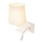 Preview: SLV 1003459 SOMNILA FLEX LED Wandleuchte 3000K weiss Version links inkl. USB Anschluss