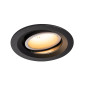 Preview: SLV 1003554 NUMINOS DL M LED Einbauleuchte schwarz/weiss 2700K 20° schwenkbar