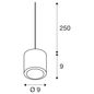 Preview: SLV 1004673 OCULUS PD LED Pendelleuchte single weiss DIM-TO-WARM 2000-3000K