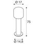 Preview: SLV 1004680 OVALISK 75 FL, Outdoor LED Stehleuchte anthrazit CCT switch 3000/4000K IP65